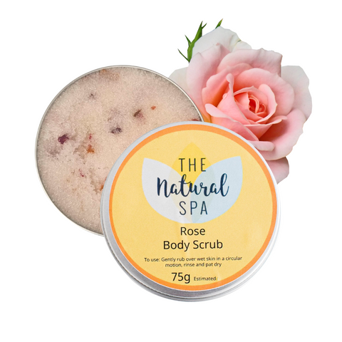Rose Sugar Scrub | Natural Exfoliating Body Scrub for Smooth, Glowing Skin | Vegan, Plastic-Free Skincare | 2 Size Options