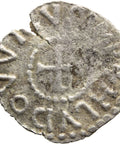 781 - 800 Louis the Pious Carolingian Denier Narbonne A in NAR inverse Silver Coin