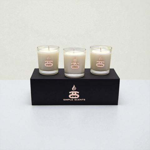 Simple Scents Mini Indulgence Trio Luxury Soy Candles 75g each