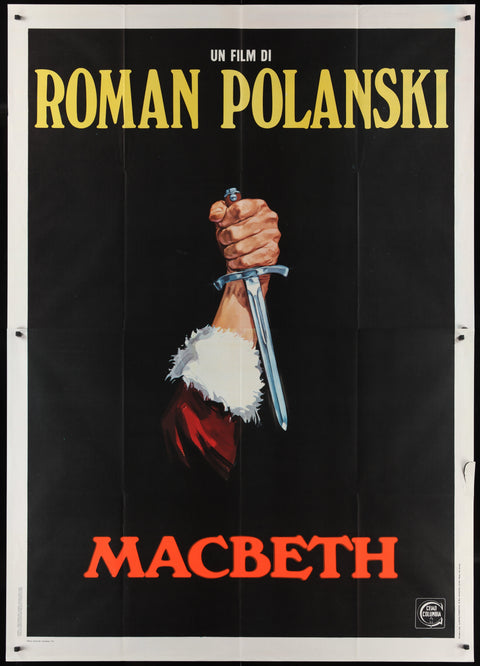 Macbeth (1971) Affiche de film italienne originale à deux volets
