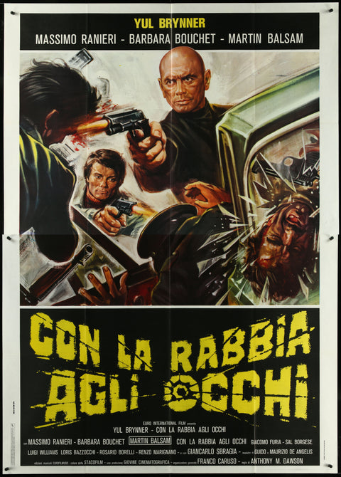 Death Rage (1976) Affiche de film italienne originale à deux volets