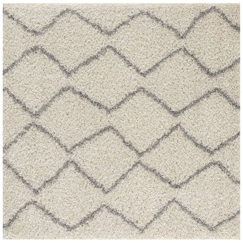 Tapis berbère Shaggy gris ivoire | 800