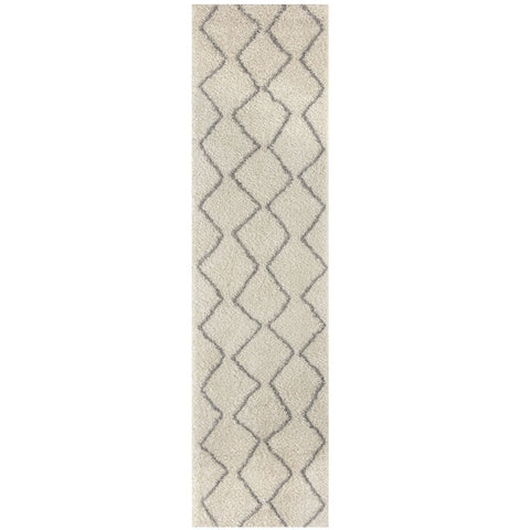 Tapis berbère Shaggy gris ivoire | 800