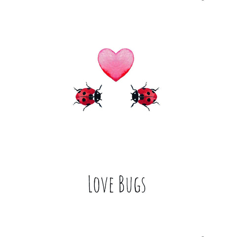 Love Bugs Watercolour Greetings Card