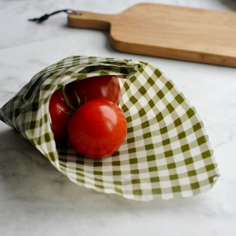 Pack of 3 Large Beeswax Wraps | Gingham Collection