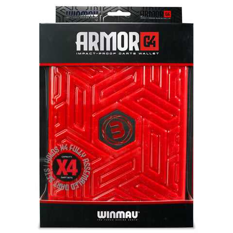 WINMAU Armor G4 Dart Wallet RED