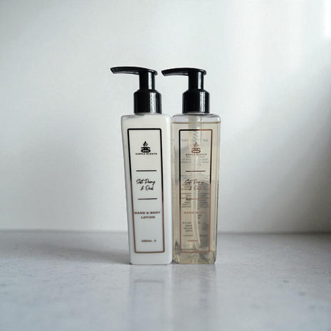 Simple Scents Soft Peony & Oud Hand Wash & Lotion Set 250ml