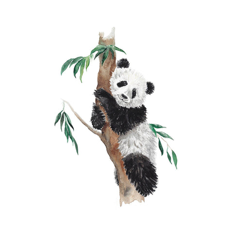 Panda Bear hand painted greetings card