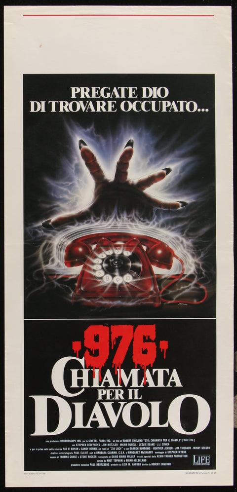 976-Evil (1988) Affiche de film originale italienne