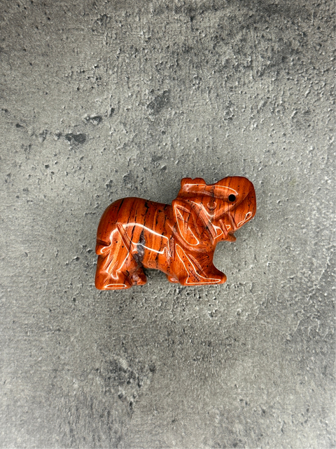 Roter Jaspis - Elefant
