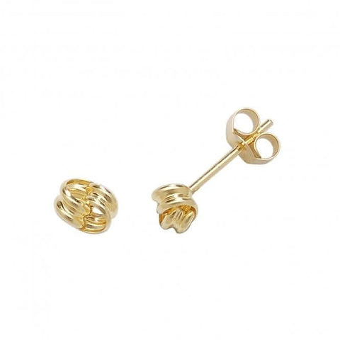 Elegante Ohrstecker mit Knotenmotiv aus 9-karätigem Gold ES350