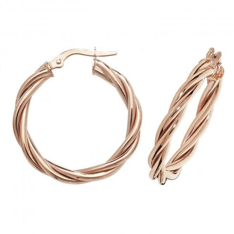 Creolen aus 9-karätigem Roségold ER1006R