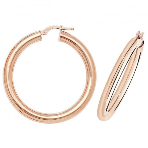 9 Karat Roségold 50 mm Creolen ER1004R