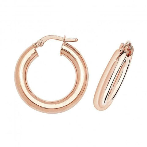 Boucles d'oreilles créoles 50 mm en or rose 9 carats ER1004R