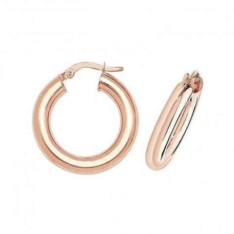 Boucles d'oreilles créoles 50 mm en or rose 9 carats ER1004R
