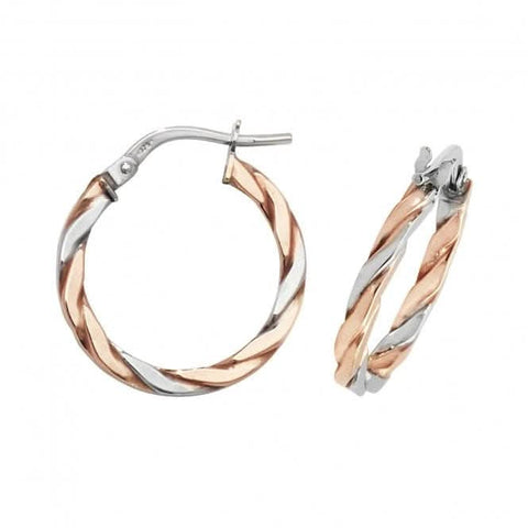 Ovale Creolen aus 9-karätigem Gold ER1041RW