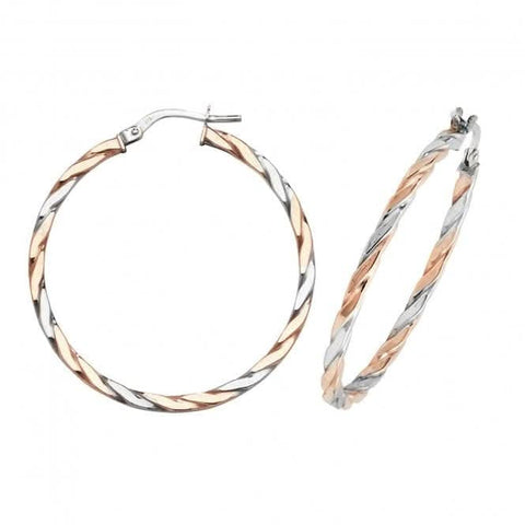 Ovale Creolen aus 9-karätigem Gold ER1041RW
