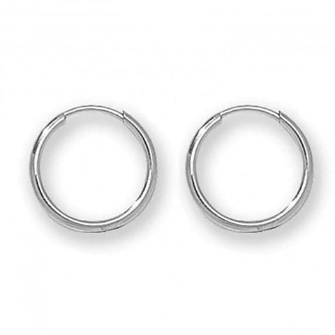 Ohrstecker aus 9-karätigem Weißgold, 10 mm, ES110W