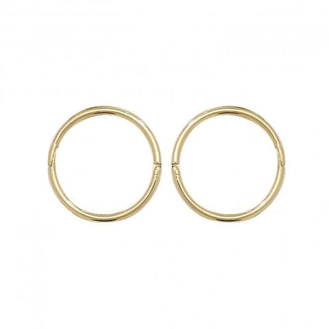 Ohrhänger aus 9-karätigem Gelbgold, 10 mm, mit Scharnierverschluss, ES144