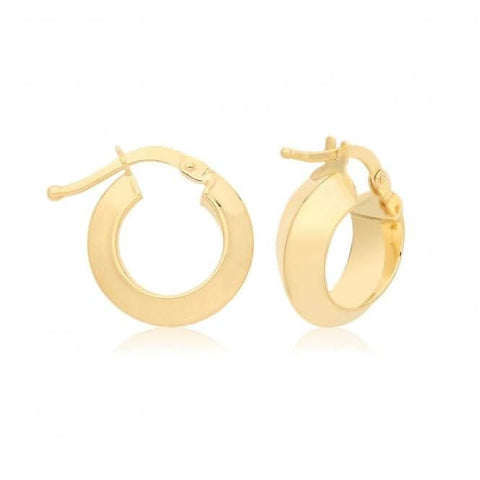 Boucles d'oreilles créoles en or jaune 9 carats ER1202