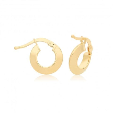 Boucles d'oreilles créoles en or jaune 9 carats ER1202