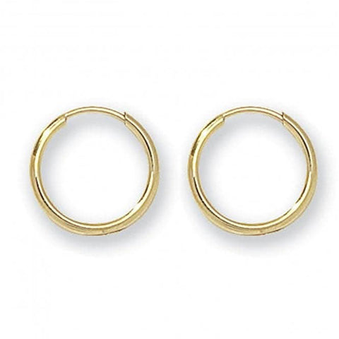 Ohrhänger aus 9-karätigem Gelbgold, 10 mm, ES110