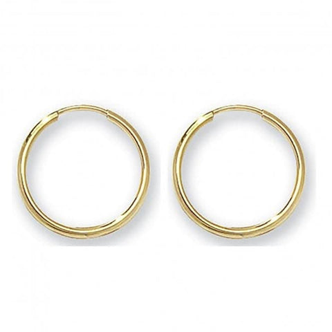 Ohrhänger aus 9-karätigem Gelbgold, 14 mm, ES111