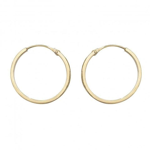 Ohrstecker aus 9-karätigem Gelbgold, 14 mm, ES150