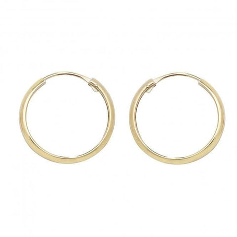Ohrhänger aus 9-karätigem Gelbgold, 14 mm, ES154