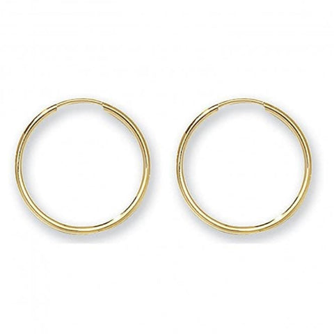 9 Karat Gelbgold 18 mm Ohrhänger ES112