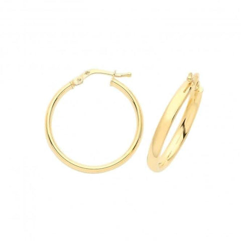 9 Karat Gelbgold 20 mm Creolen ER890