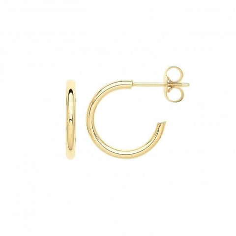 Boucles d'oreilles créoles en or jaune 9 carats ER1190