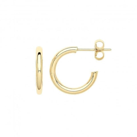 Boucles d'oreilles créoles en or jaune 9 carats ER1191