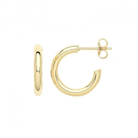 Boucles d'oreilles créoles en or jaune 9 carats ER1192