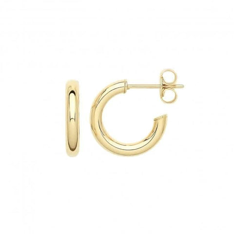 Boucles d'oreilles créoles en or jaune 9 carats ER1192
