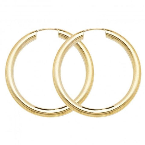 Ohrhänger aus 9-karätigem Gelbgold, 25 mm, ES133