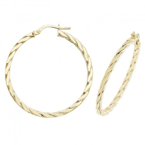 9-karätige Gelbgold-Creolen ER1041