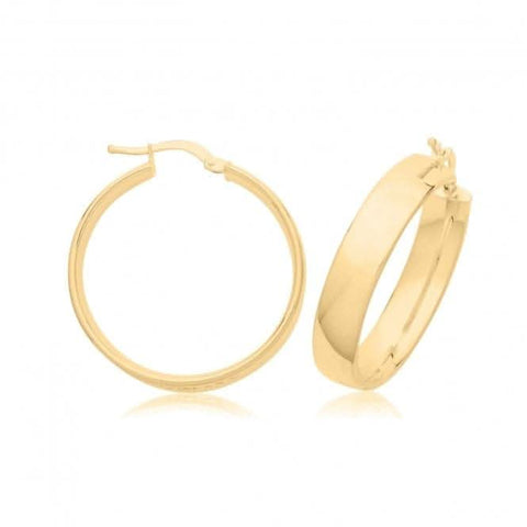 Boucles d'oreilles créoles en or 9 carats ER1200