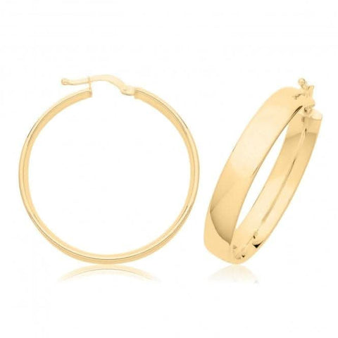 Boucles d'oreilles créoles en or 9 carats ER1200