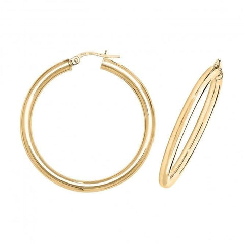 9 Karat Gelbgold 30 mm Creolen ER524