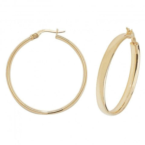 9 Karat Gelbgold 30 mm Creolen ER974
