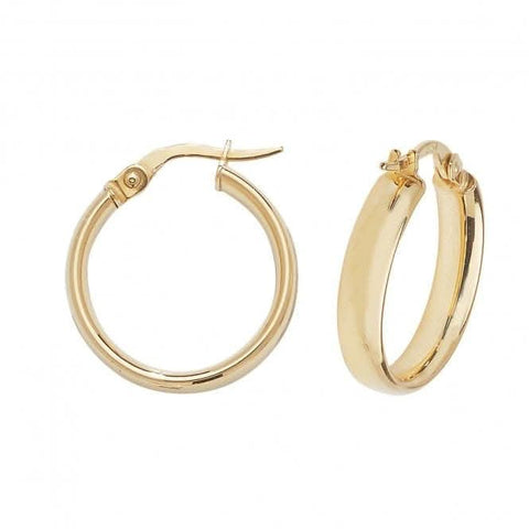 9 Karat Gelbgold 30 mm Creolen ER974