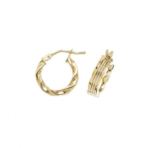 9 Karat Gelbgold 35 mm Creolen ER995