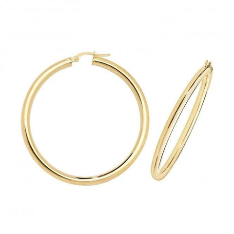 9 Karat Gelbgold 40 mm Creolen ER504