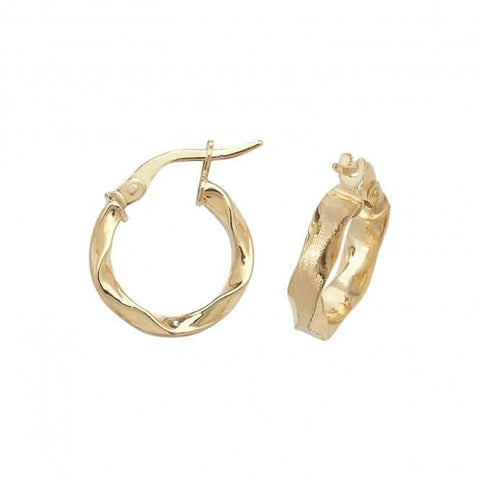 9 Karat Gelbgold 50 mm Creolen ER964