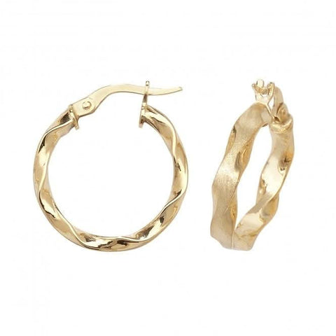 9 Karat Gelbgold 50 mm Creolen ER964