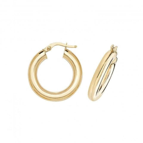 Boucles d'oreilles créoles en or jaune 9 carats ER1004