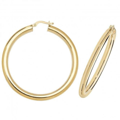 Boucles d'oreilles créoles en or jaune 9 carats ER1004