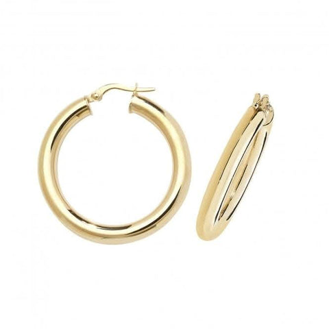 Boucles d'oreilles créoles en or jaune 9 carats ER1004