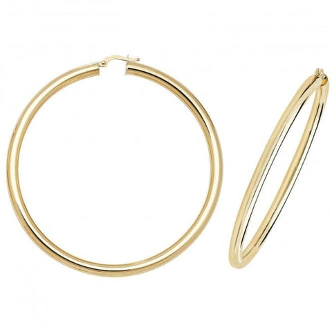 Boucles d'oreilles créoles en or jaune 9 carats ER1004